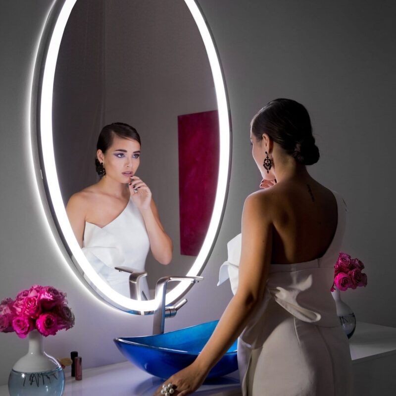 Dimmable Lighted Mirror Galaxy