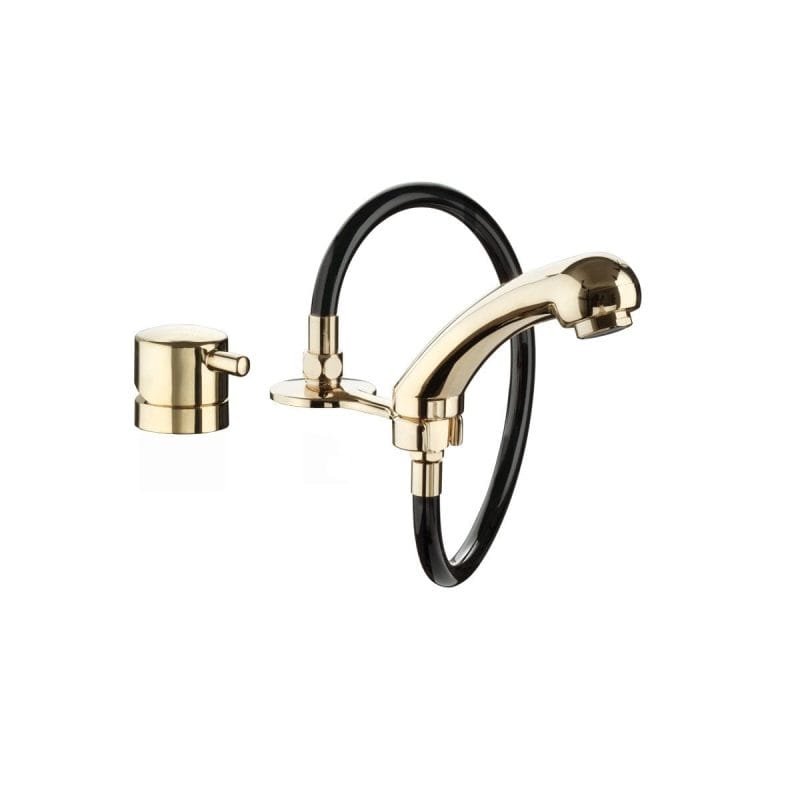 Set Mitigeur Or Cuvette carrée