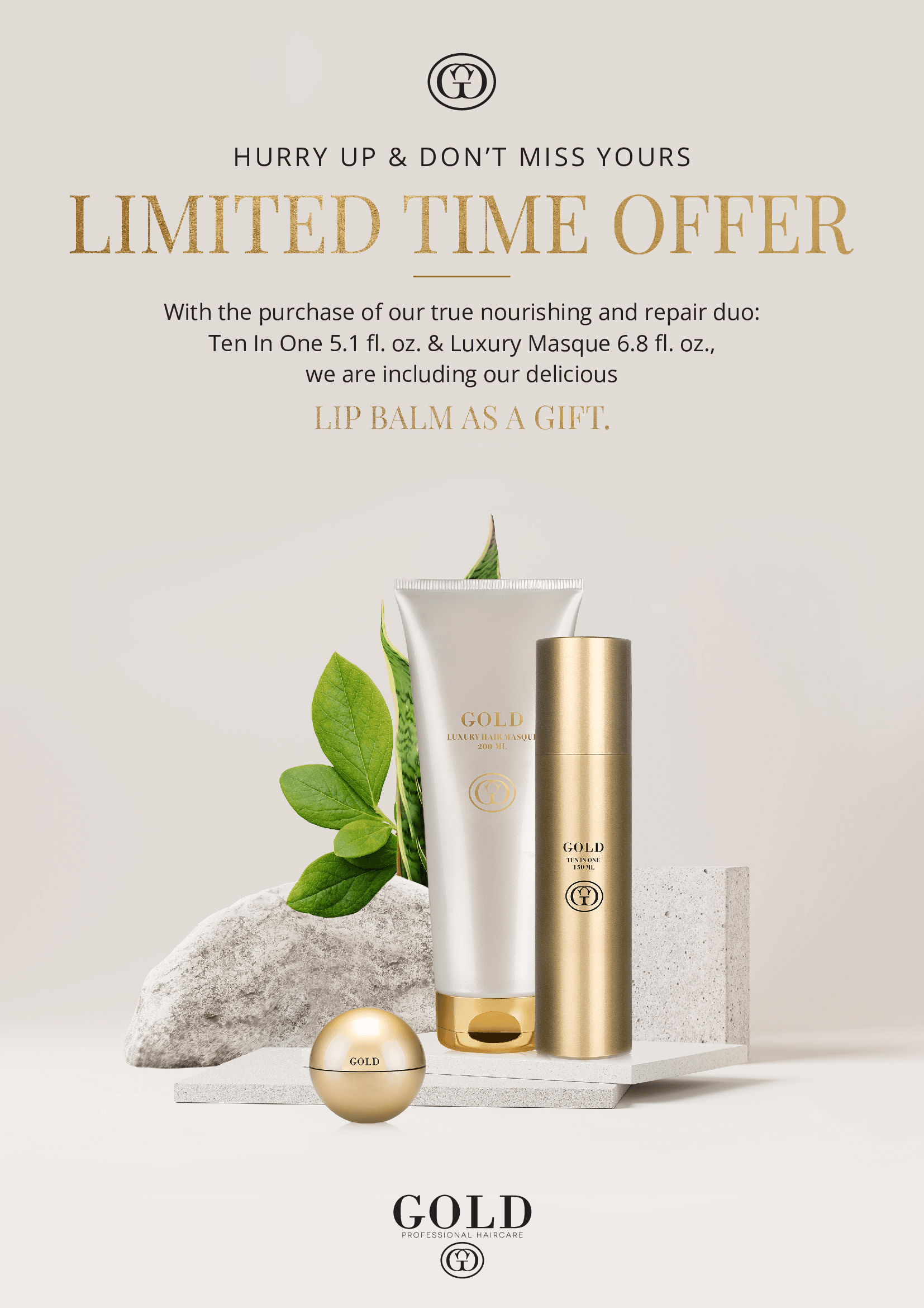 Gold Professional Haircare September/October Promo!