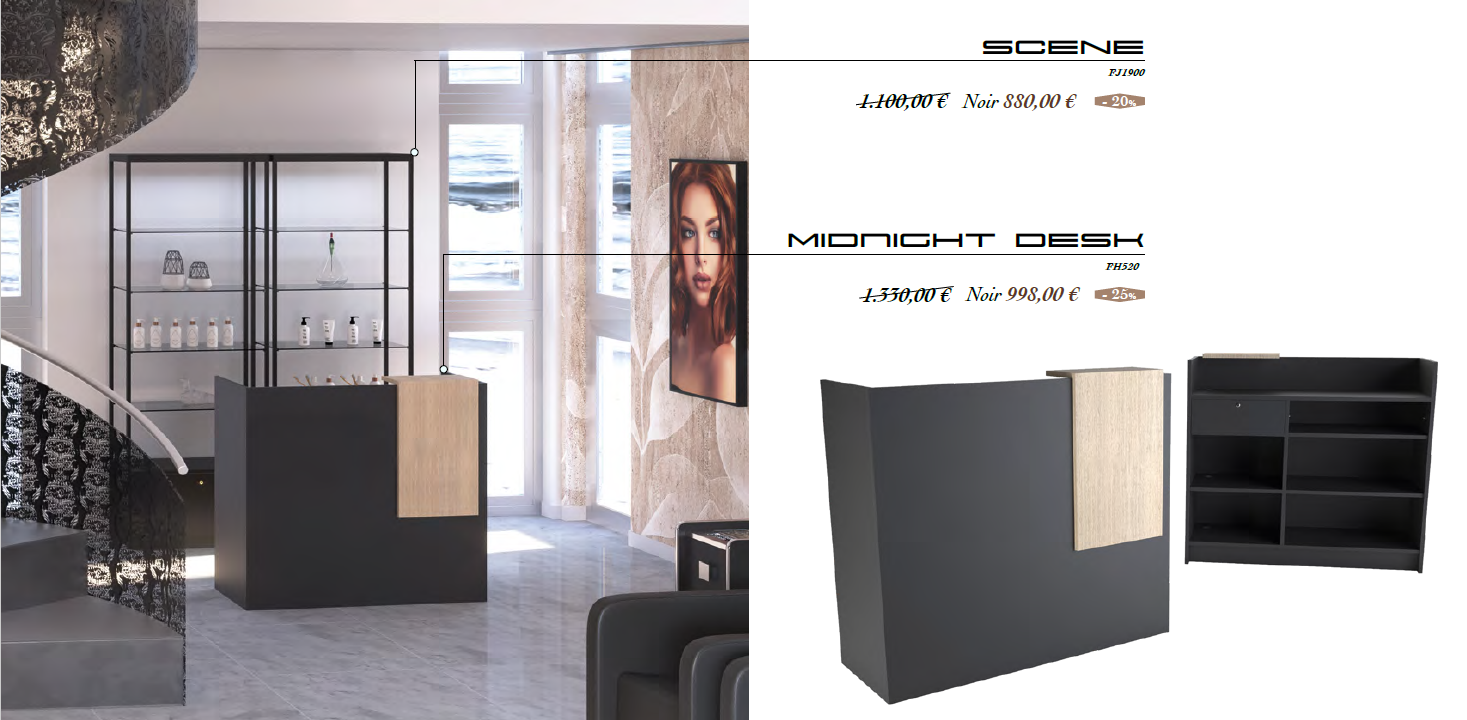 Équipement salon coiffure Europe