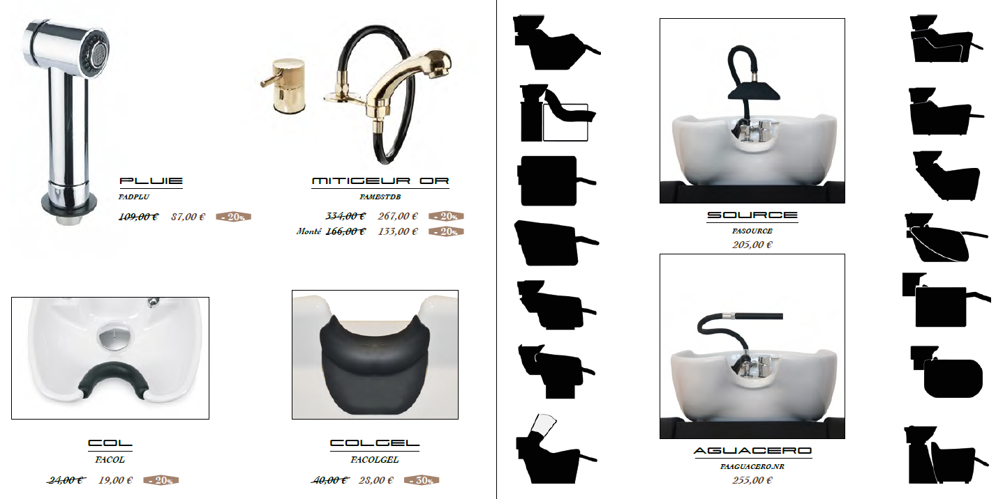 Spray hose shampoo bowl