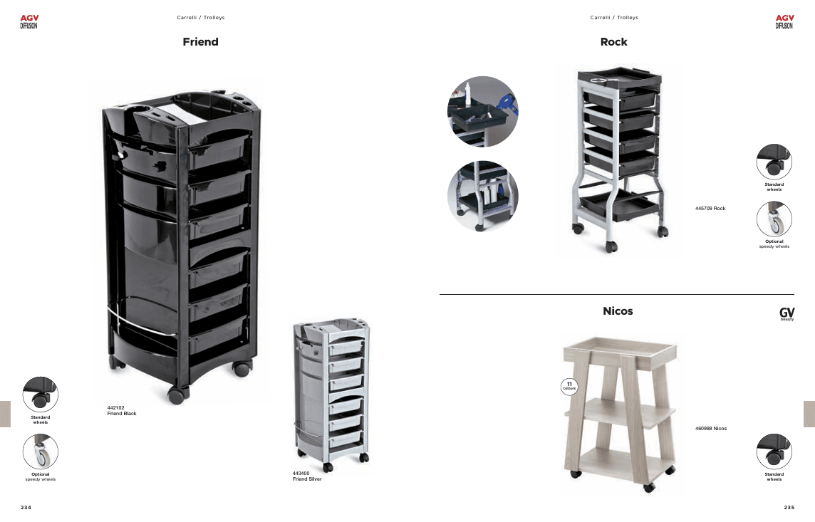 premium salon trolley