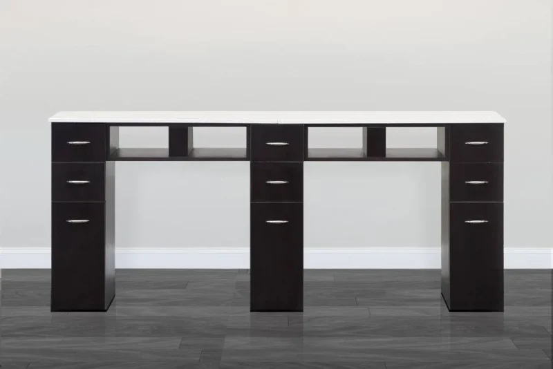 Granite Top Double Nail Table