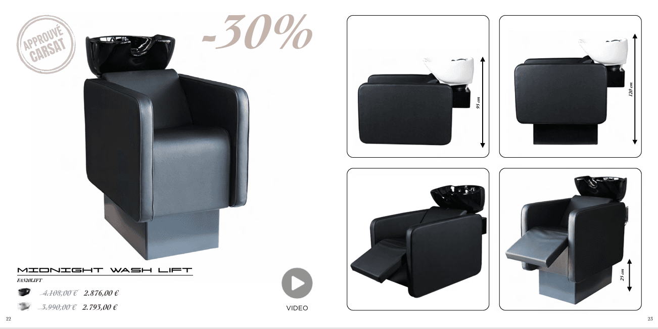 Modern salon equipment