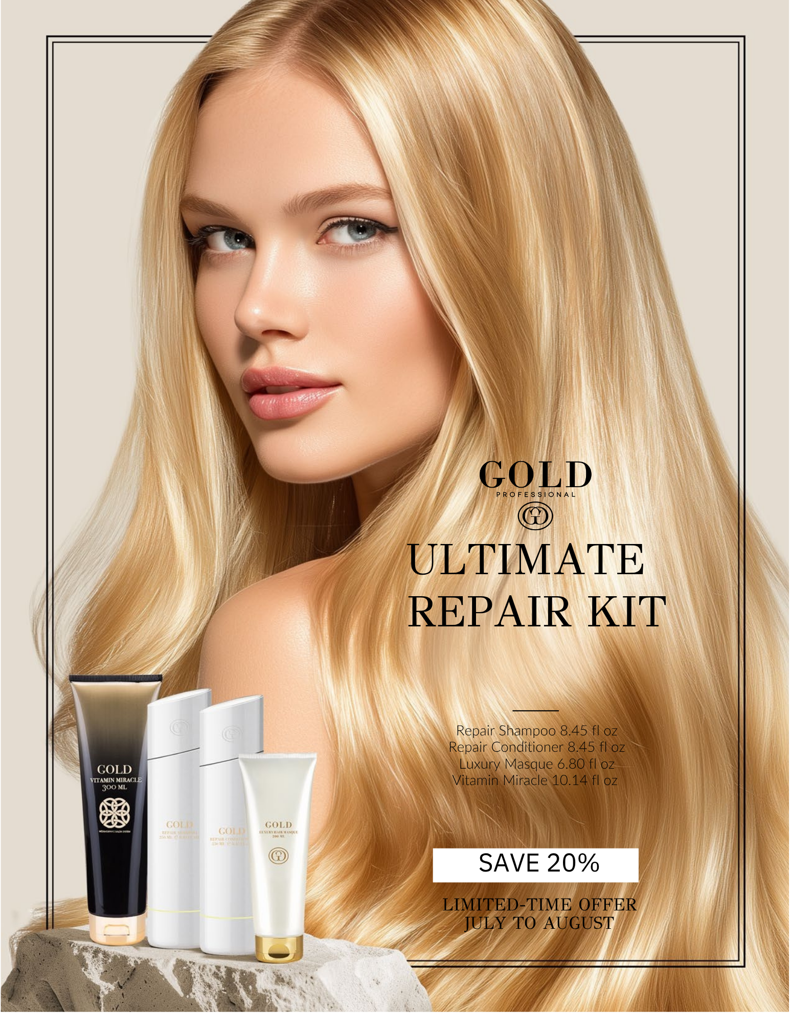 Reveal the secret to ultimate hair transformation: by Gold Professional